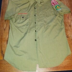 Vintage Boy Scouts Of America Scoutmaster Shirt With Patches